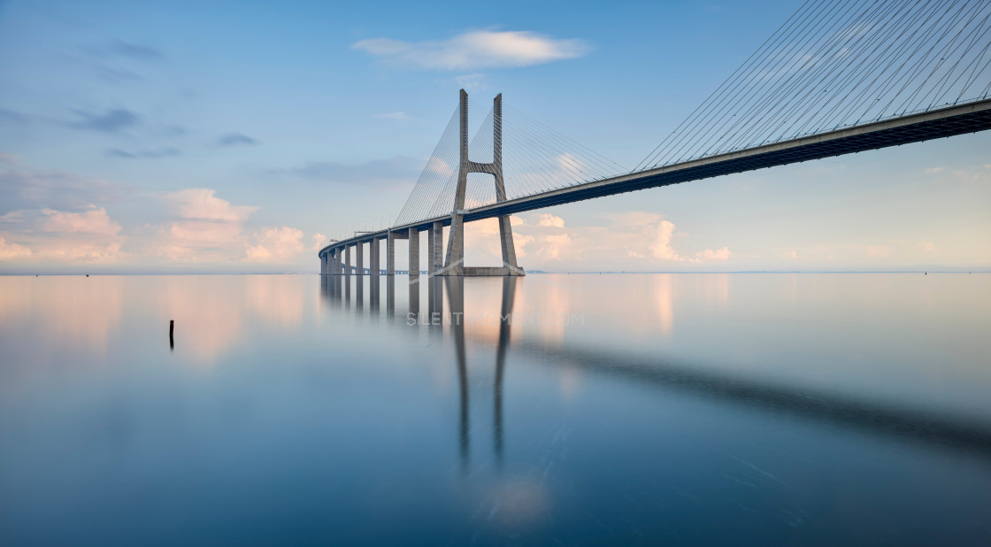 "Vasco da Gama Brücke, Lissabon, Portugal" stock image