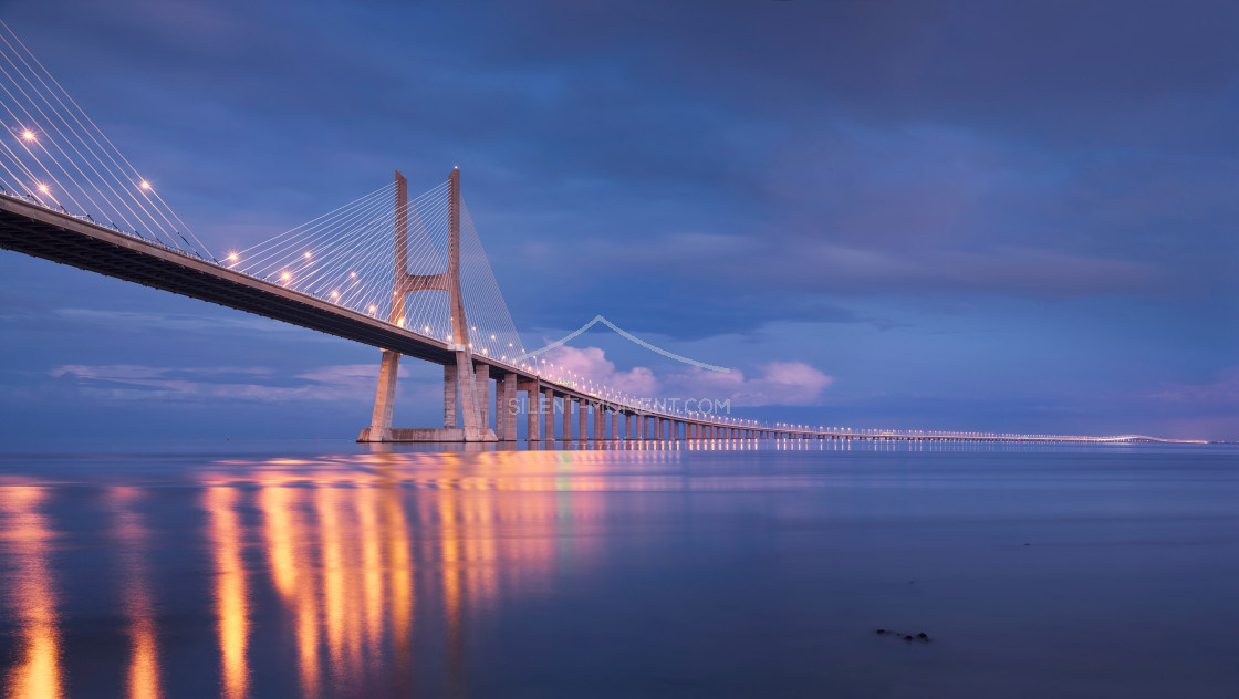 "Vasco da Gama Brücke, Lissabon, Portugal" stock image