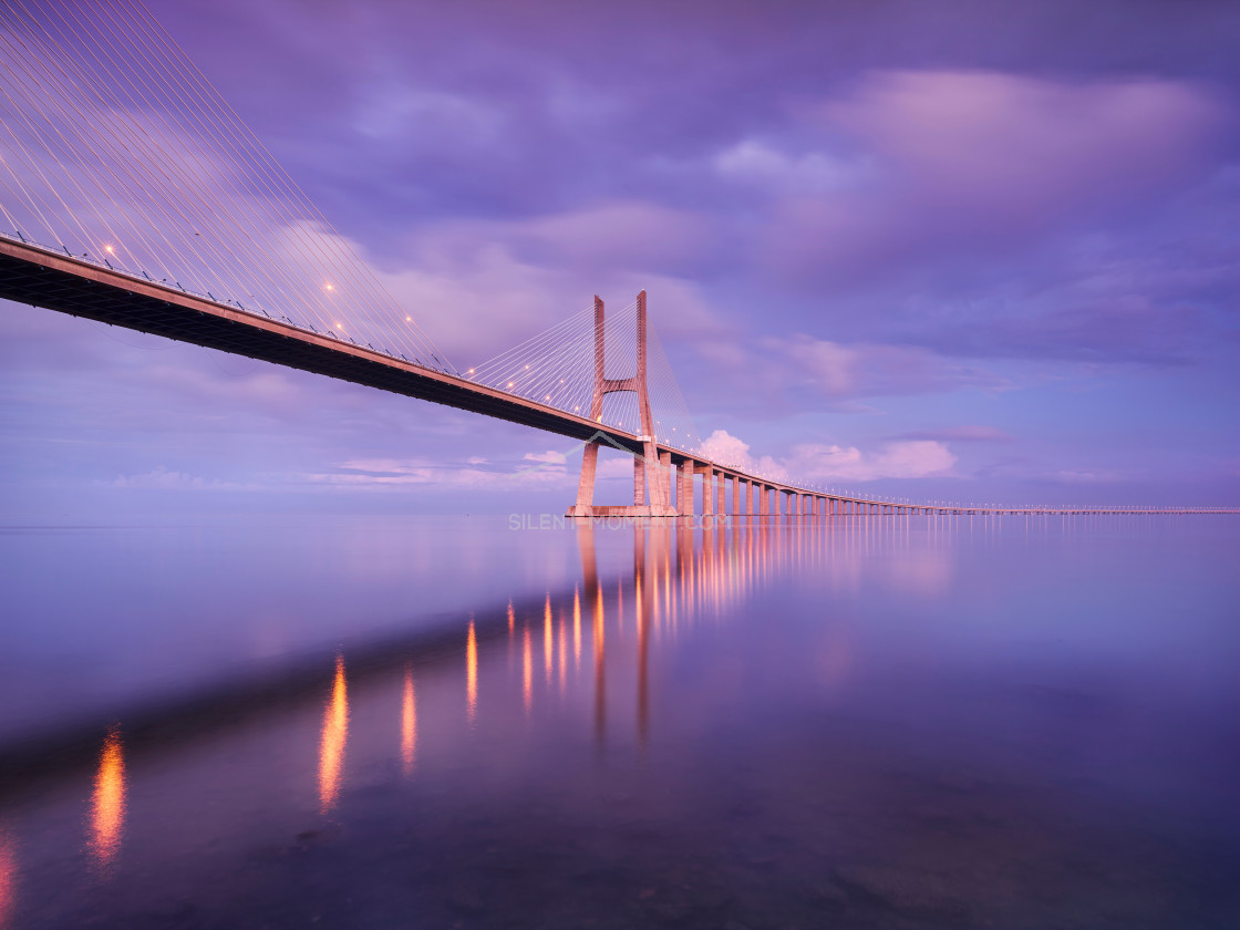 "Vasco da Gama Brücke, Lissabon, Portugal" stock image