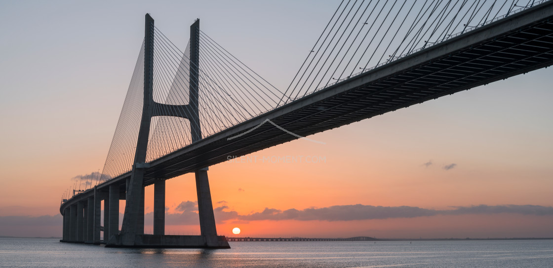 "Vasco da Gama Brücke, Lissabon, Portugal" stock image