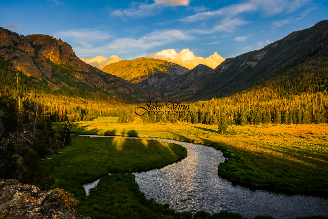 "A Mountain Stream" stock image