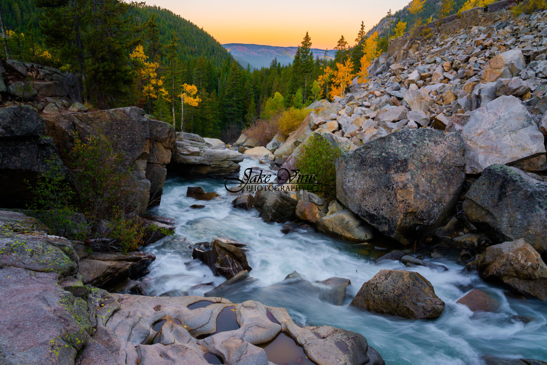 "Fierce Mountain River" stock image