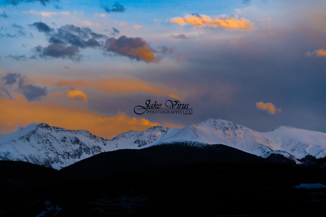 "Snowy Peaks" stock image