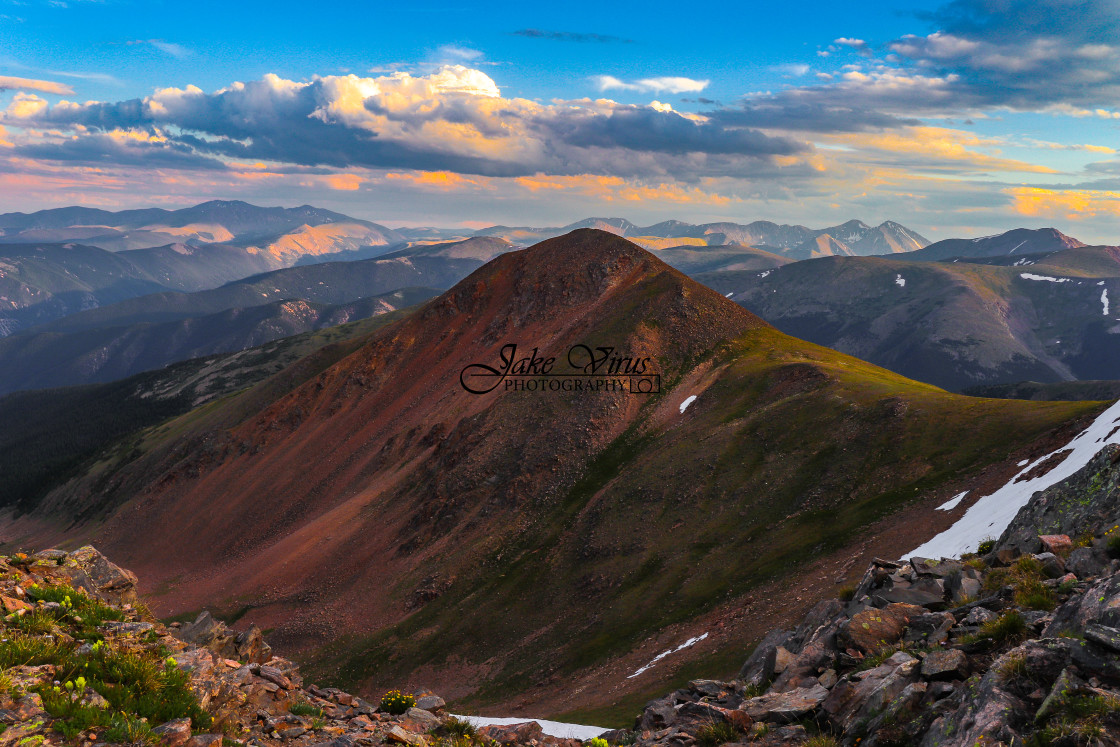 "Sunset Layer Cake" stock image