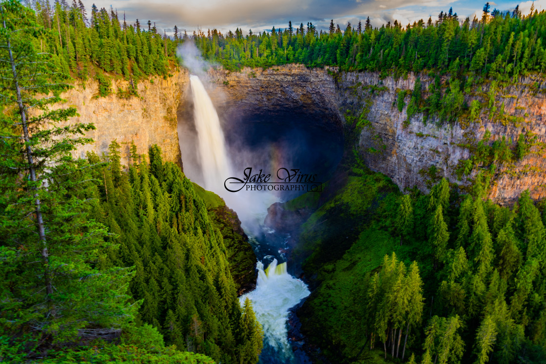 "Rainbow Waterfall" stock image