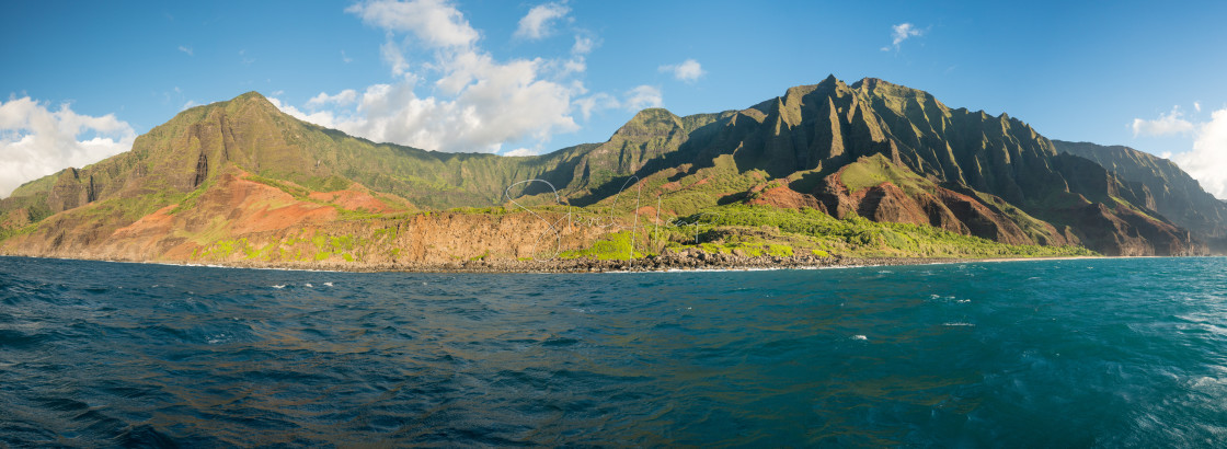 "Na Pali coastline taken from sunset cruise along Kauai shore" by Steve Heap - $8.21 "Na Pali coastline taken from sunset cruise along Kauai shore" stock image