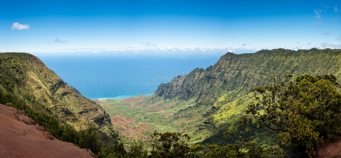 "Panoramic view of Kalalau valley Kauai" by Steve Heap - $8.21 "Panoramic view of Kalalau valley Kauai" stock image