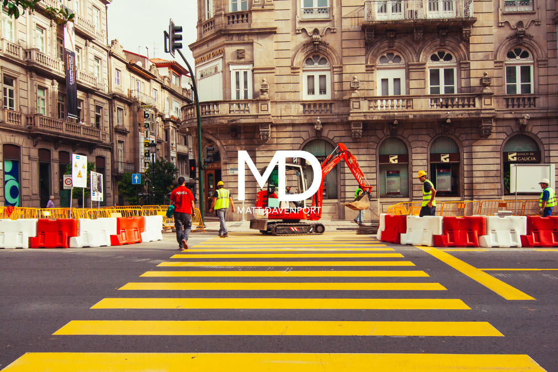 "Vigo Pedestrian Crossing" stock image