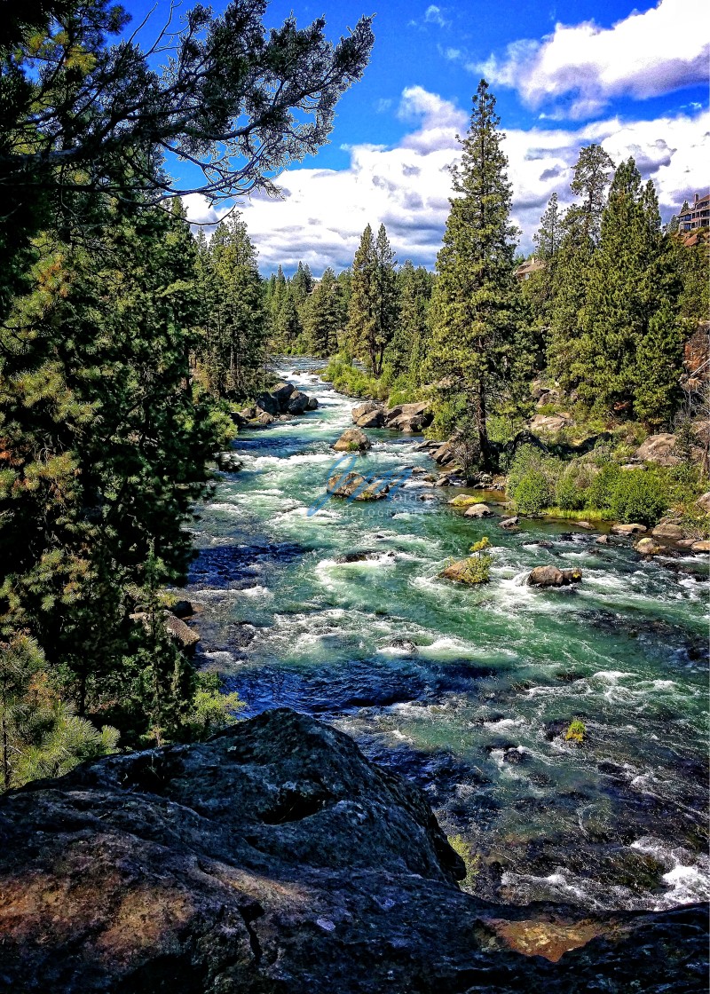 "Deschutes River in Oregon" stock image