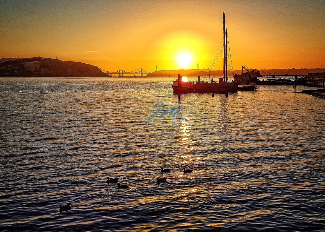 "Benicia Sunset" stock image