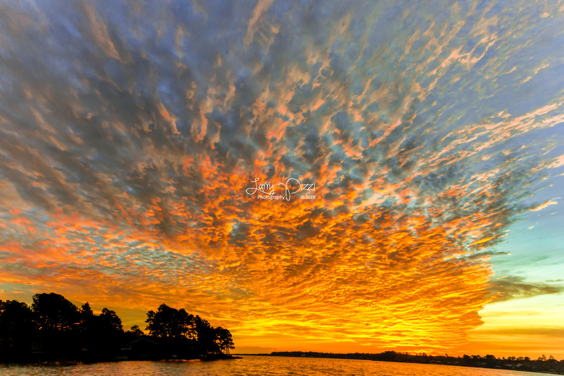 "Lake Auman Sunset 7" stock image