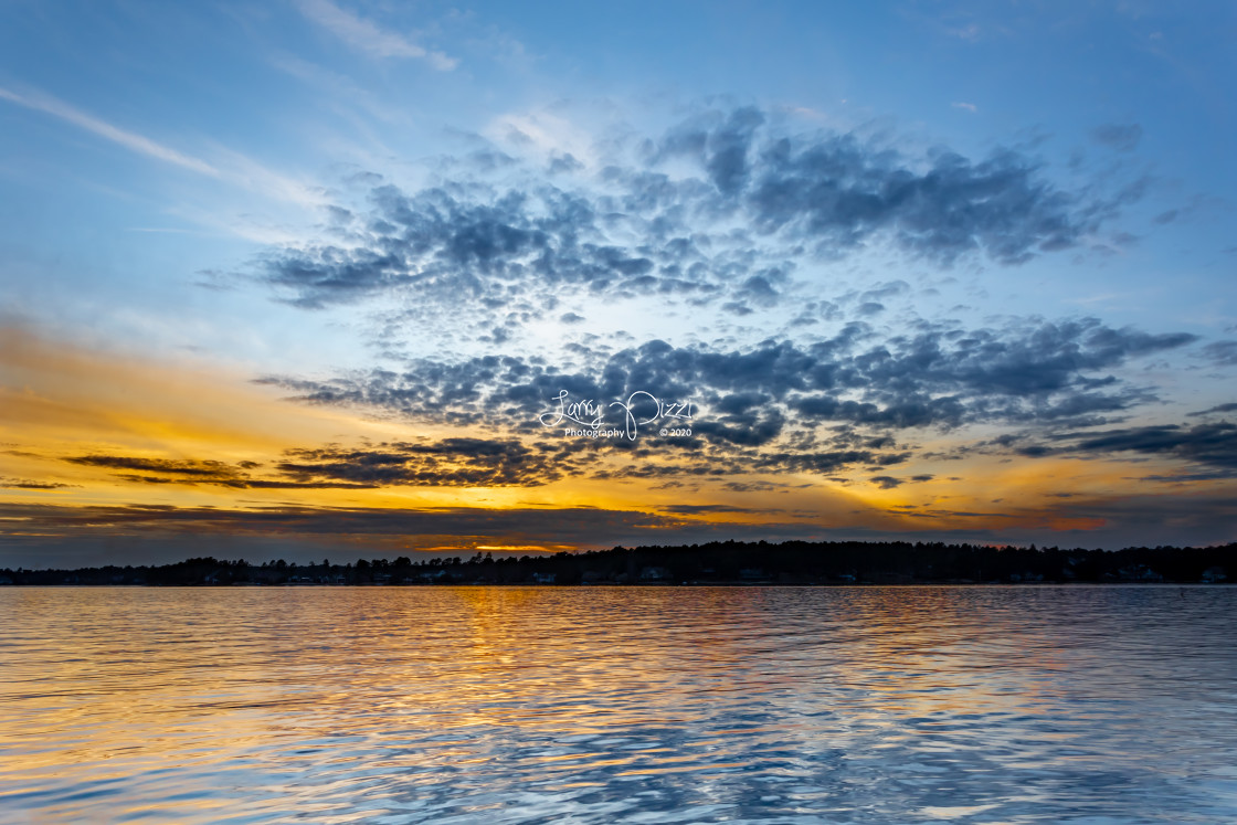 "Lake Auman Sunset 13" stock image