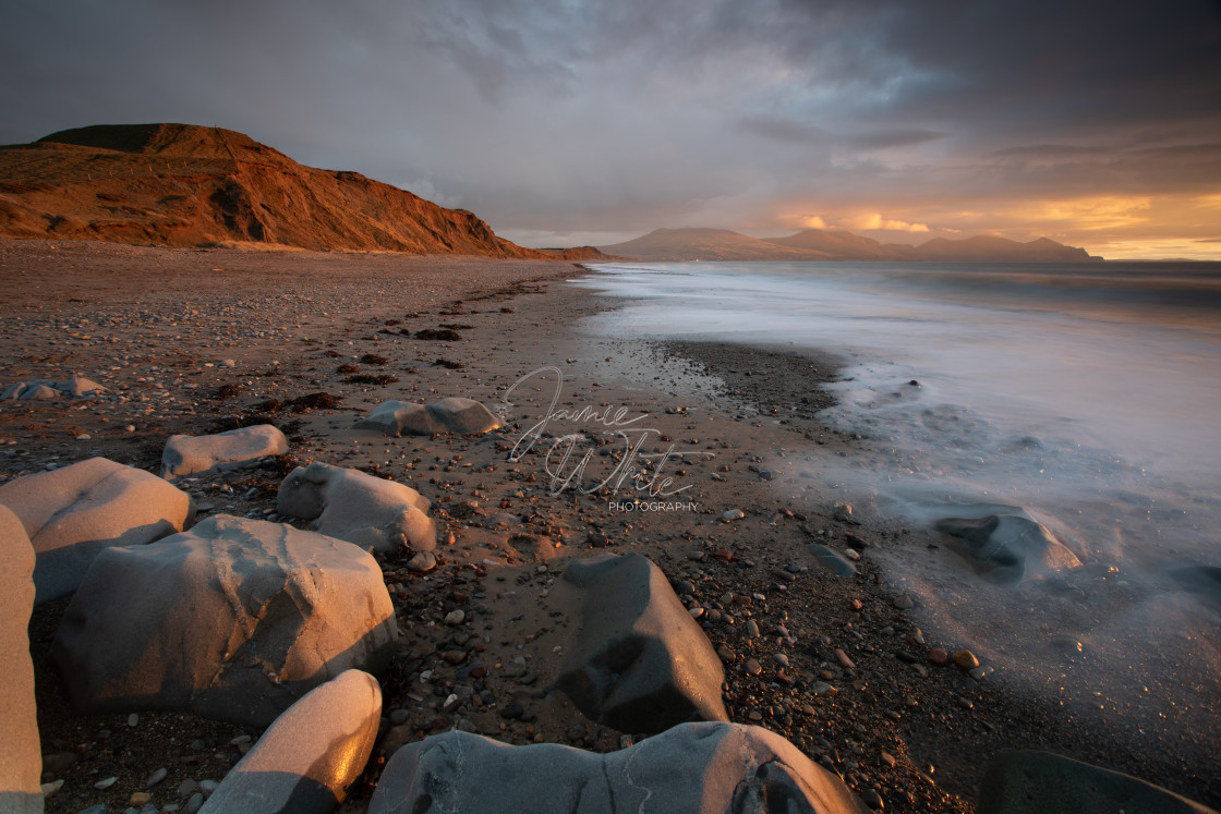 "Dinas Dinlle" stock image