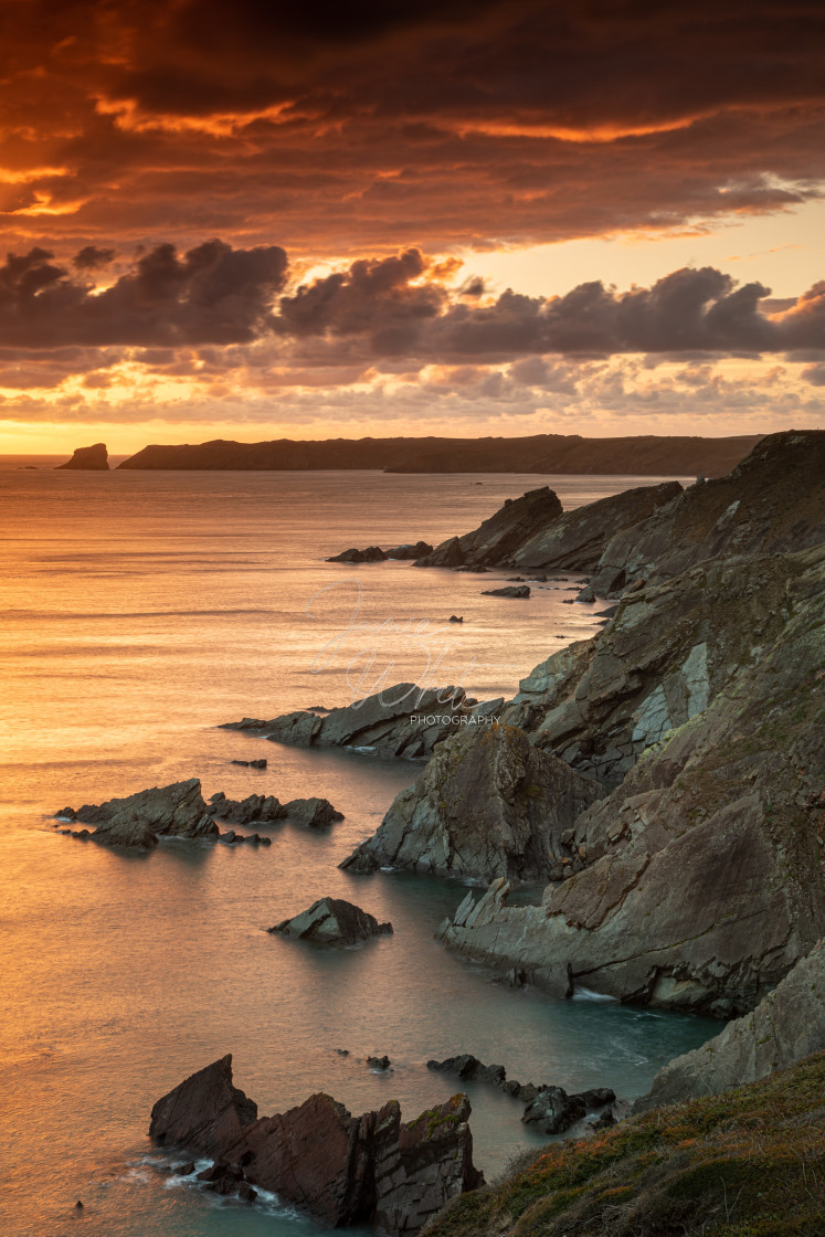 "Across Jack Sound to Skomer" stock image