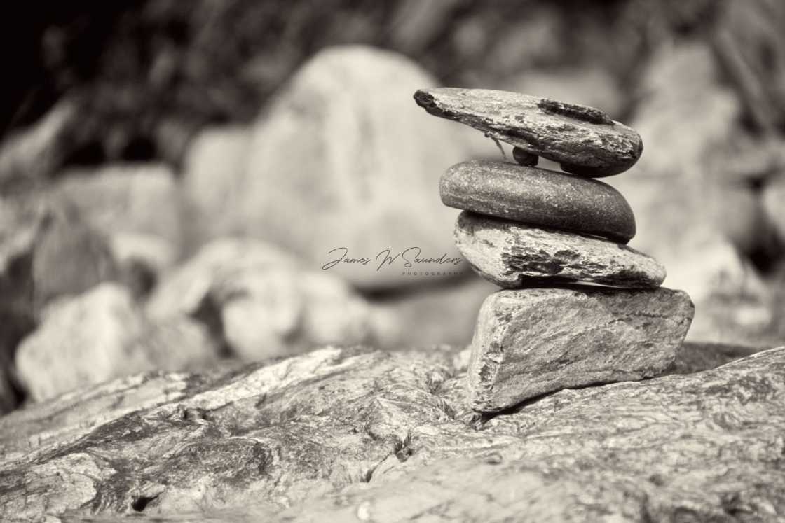 "Rock stacking" stock image