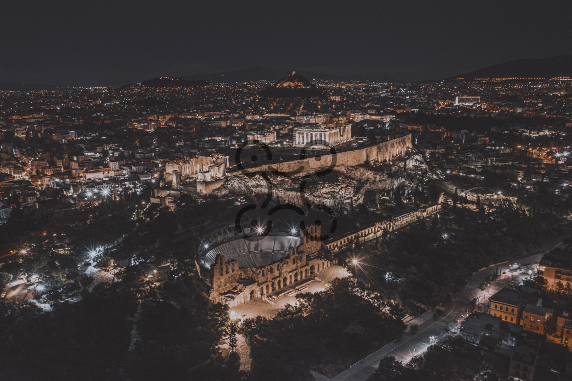 "Acropolis of Athens" by Dimitris Tzankatian - £7.00 "Acropolis of Athens" stock image