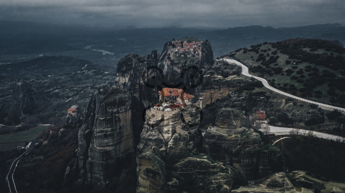 "Meteora Monasteries" by Dimitris Tzankatian - £3.00 "Meteora Monasteries" stock image