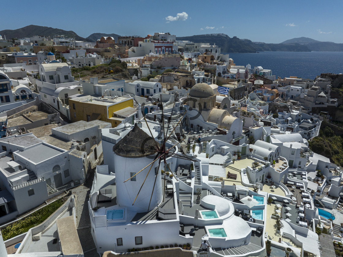 "Santorini Oia Windmill Greece" by Dimitris Tzankatian - $83.04 "Santorini Oia Windmill Greece" stock image