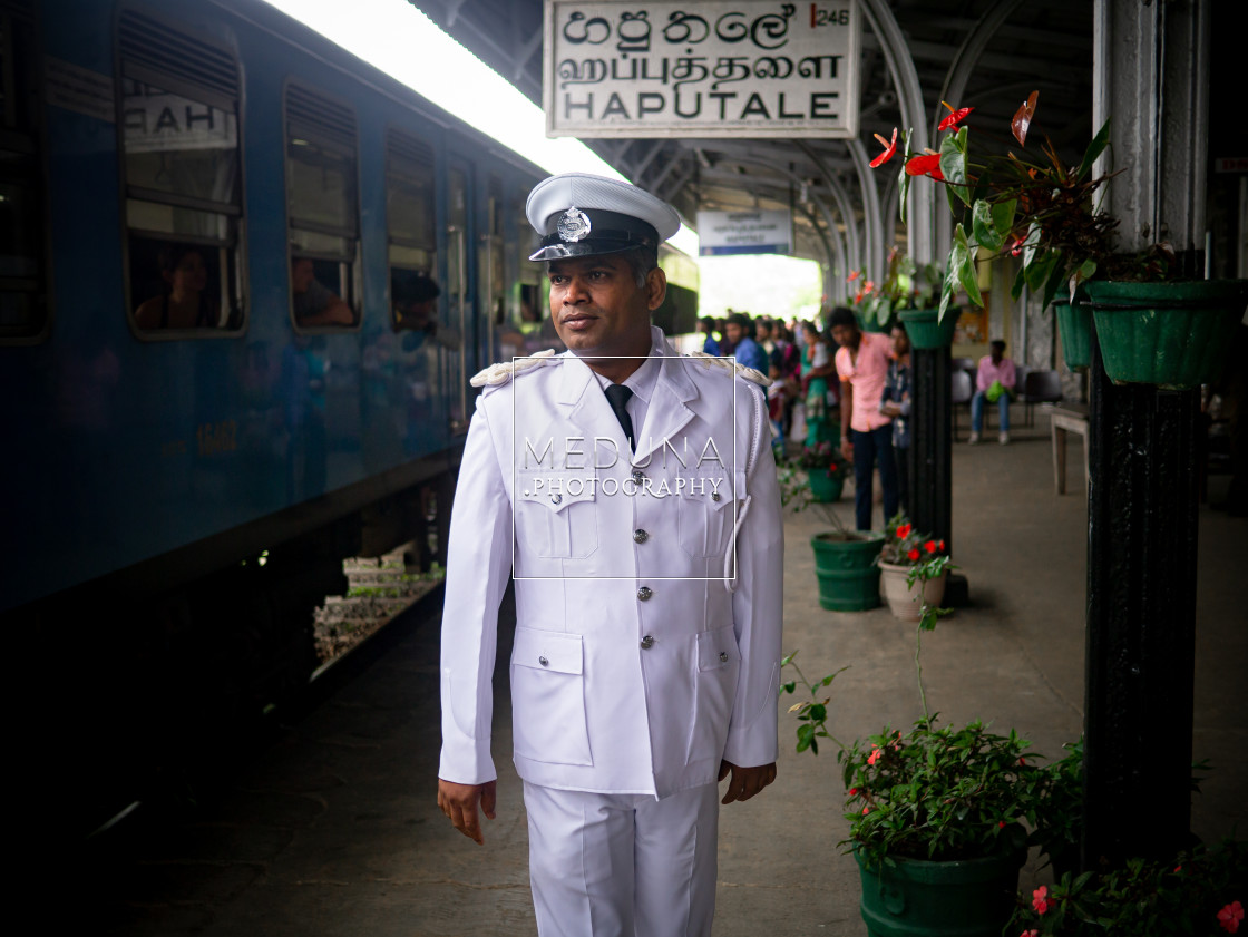 "The station manager" stock image