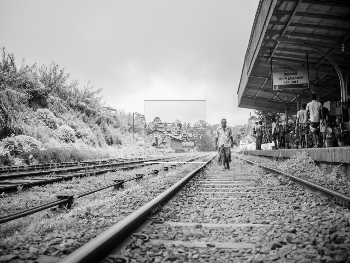 "On track" stock image