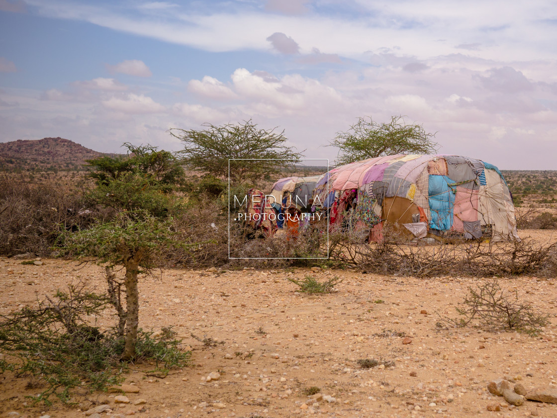 "A nomadic clan family" stock image