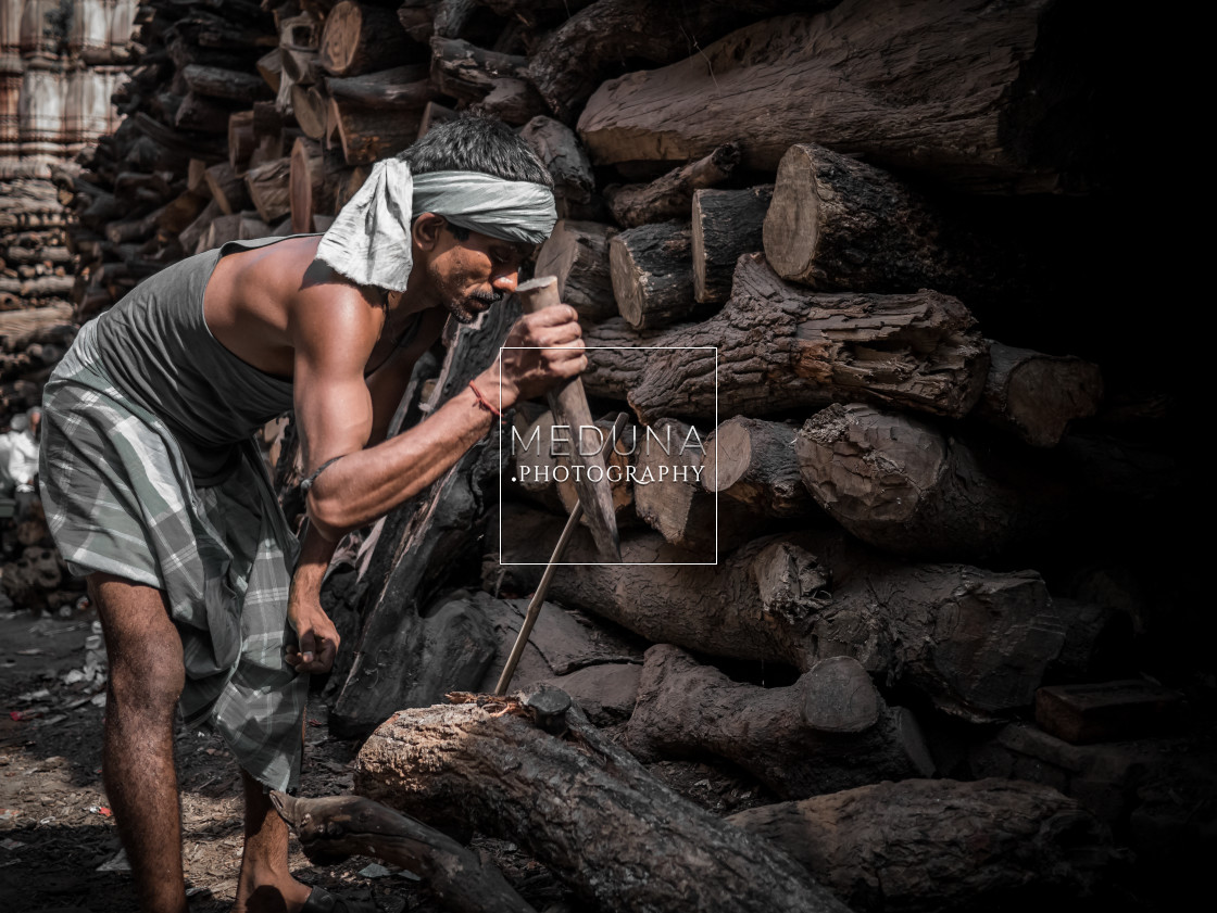 "Cremation wood" stock image