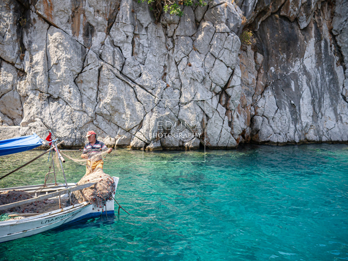 "The fisherman" stock image