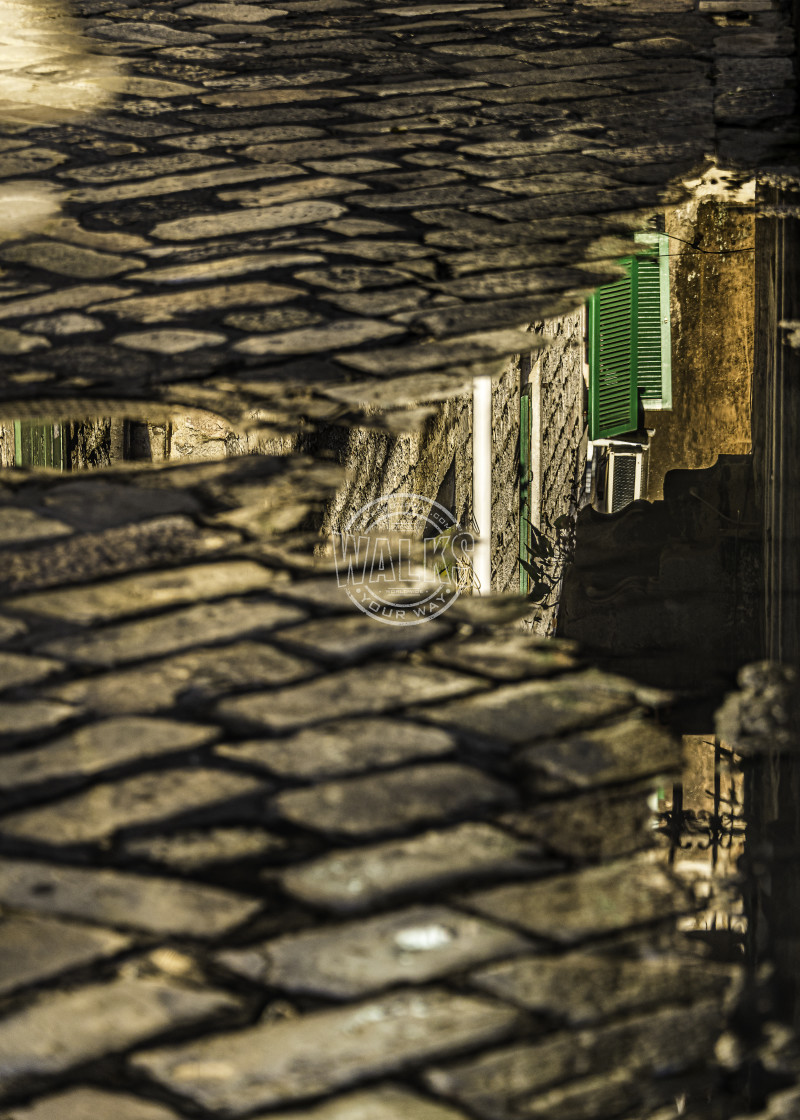 "Reflections of Kotor - Kotor, Montenegro" stock image