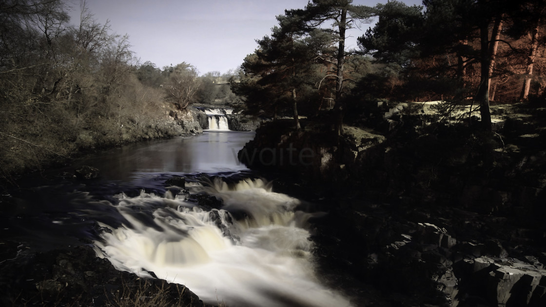 "Waterfall Landscape." stock image