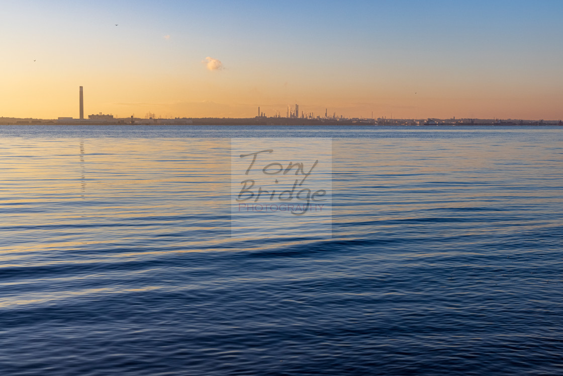 "All is calm on Southampton Water" stock image