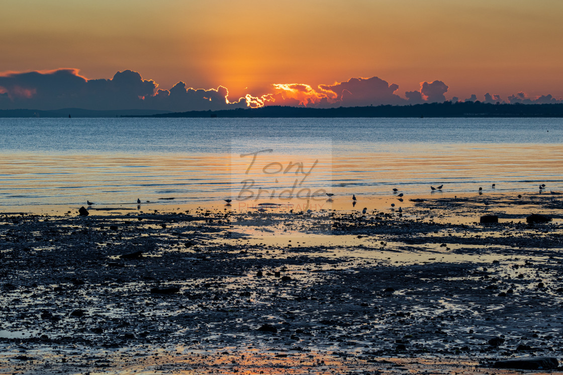 "Fire in the sky" stock image