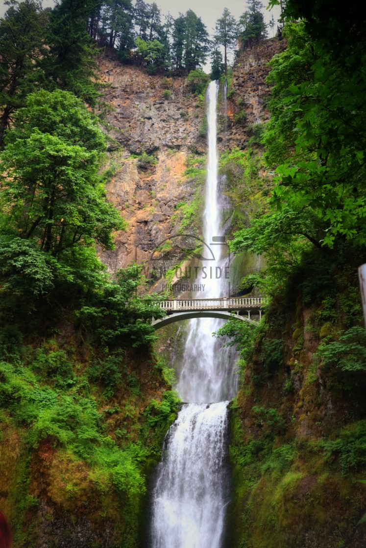 "Multnomah Falls, Oregon." stock image