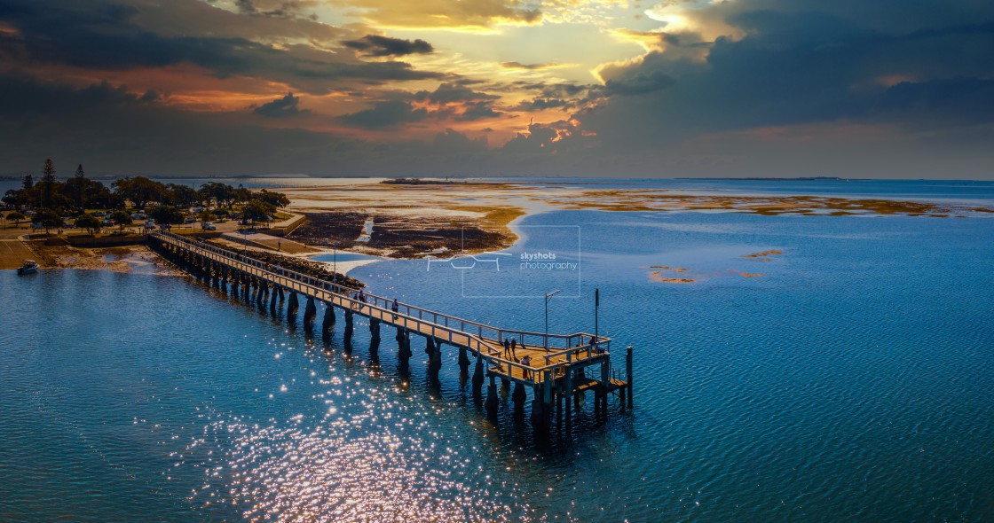 "Wellington Point Jetty" stock image