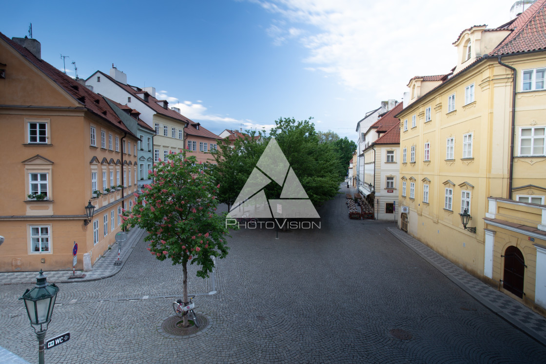 "morning on island Kampa in Prague" stock image