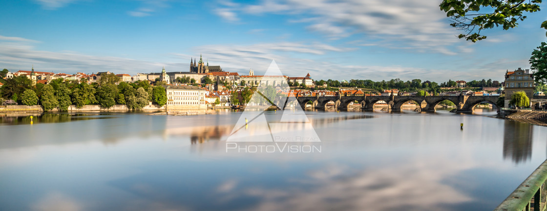 "Panorama of Prague" stock image