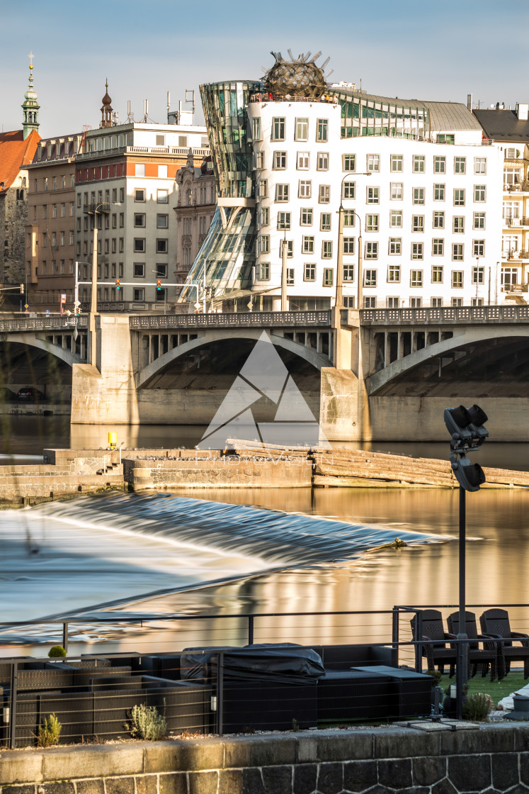 "River Vltava and Prague" stock image