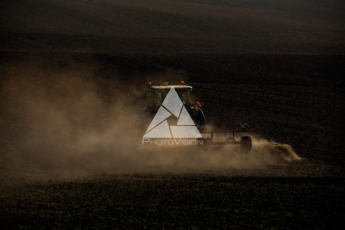 "Field autumn work" stock image