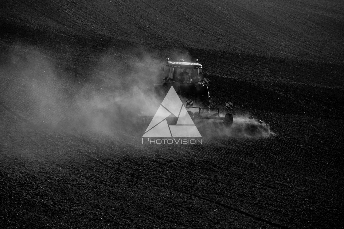 "Field autumn work" stock image