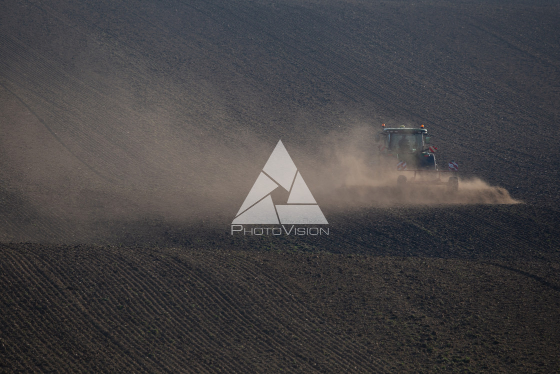 "Field autumn work" stock image