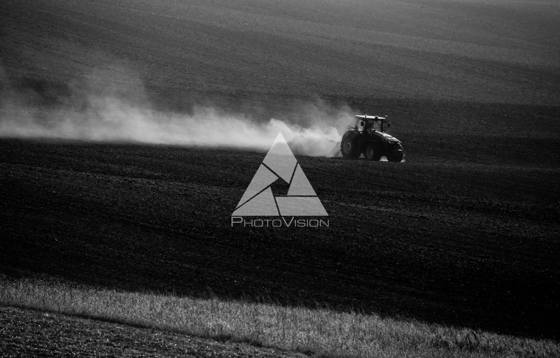 "Field autumn work" stock image