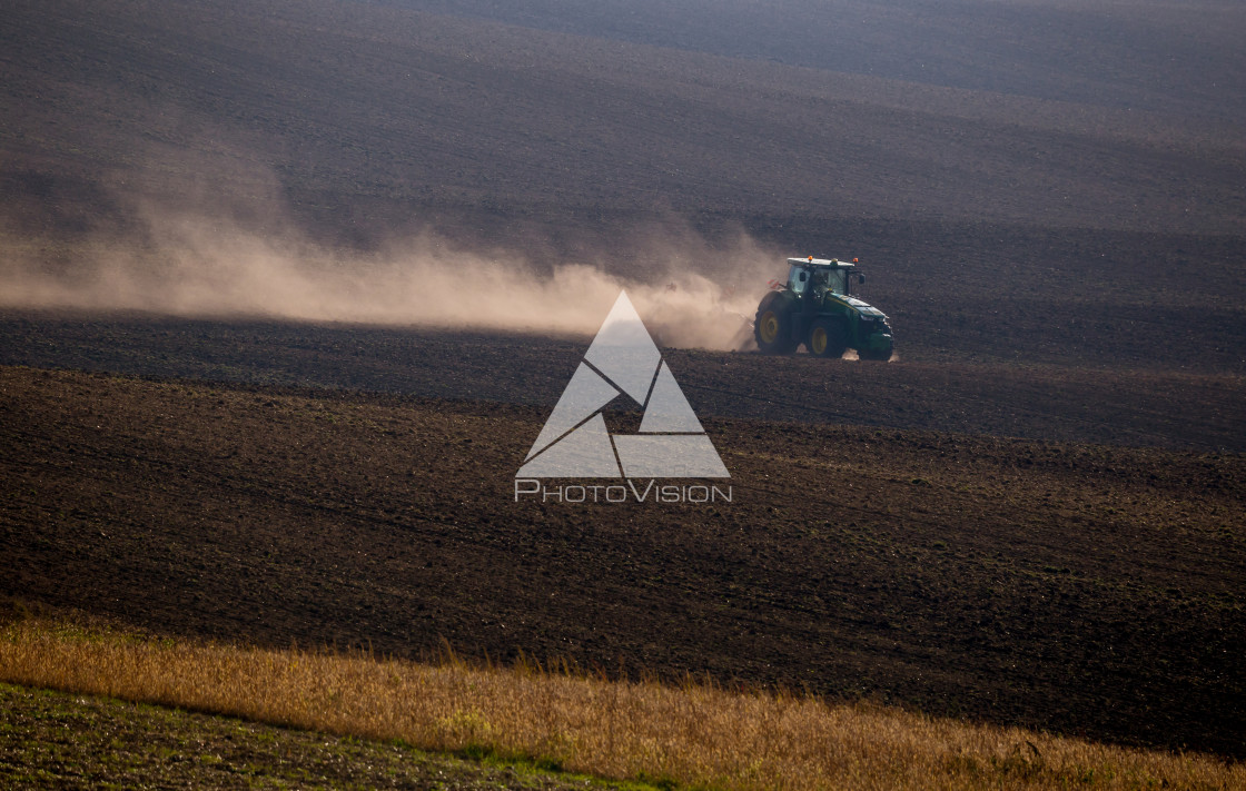 "Field autumn work" stock image