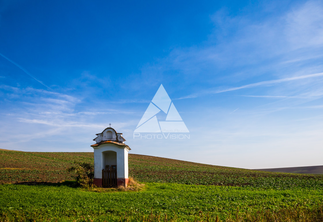 "Chapel in the fields" stock image