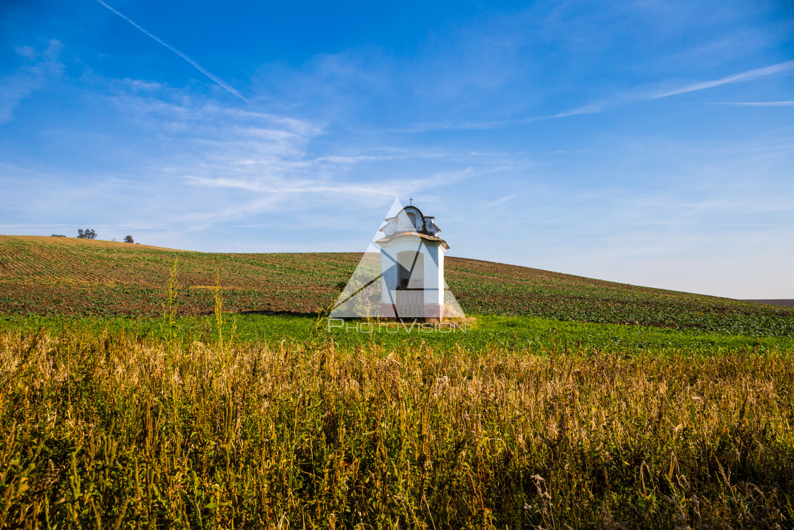 "Chapel in the fields" stock image