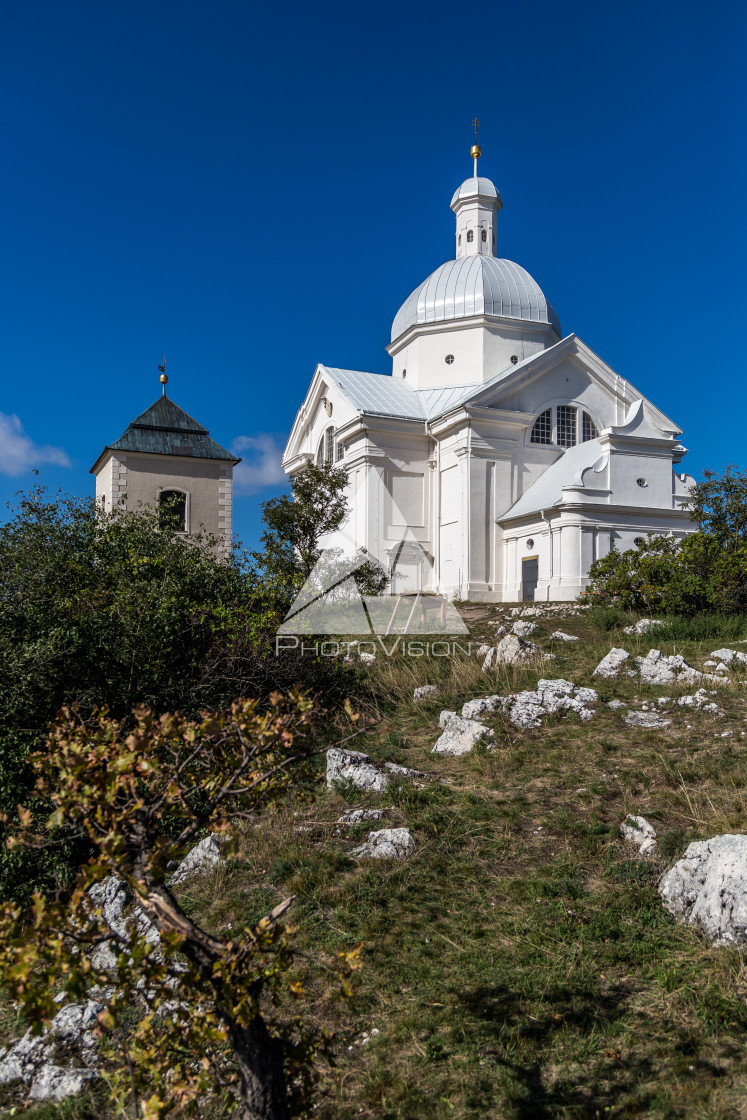 "Holy Hill, Mikulov, Czech Republic" stock image