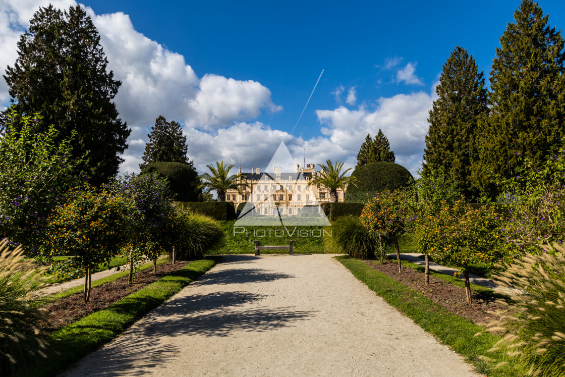 "Lednice Castle, Czech Republic" stock image