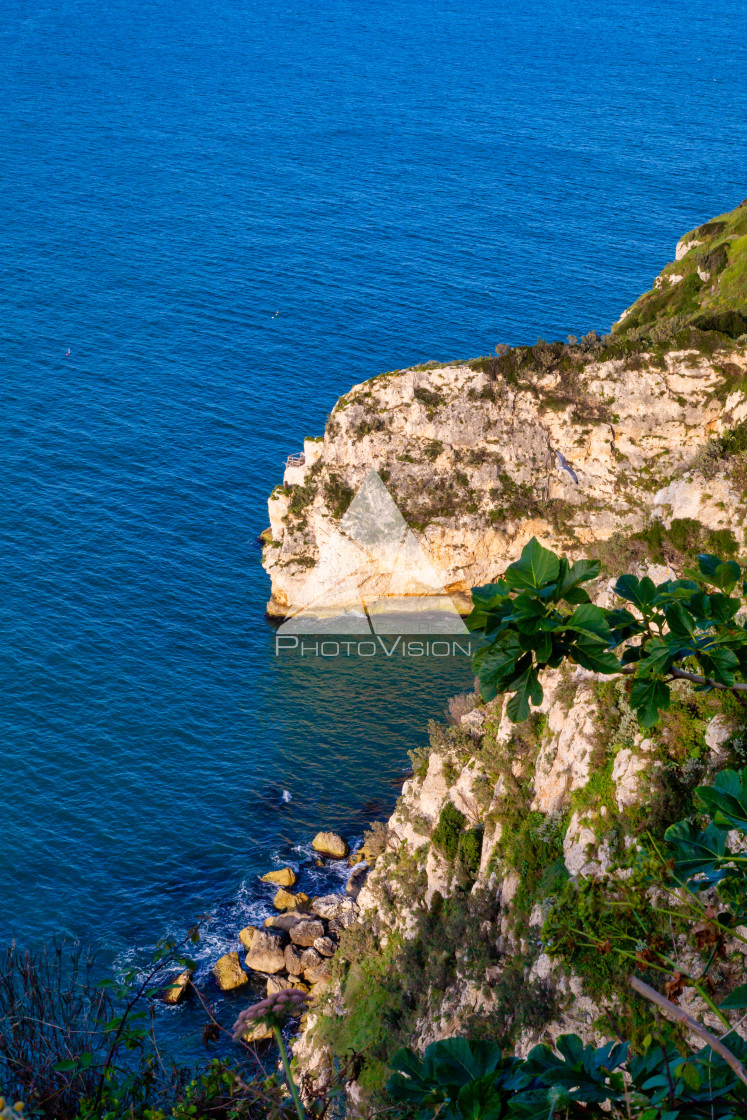 "Rocky coast from above" stock image