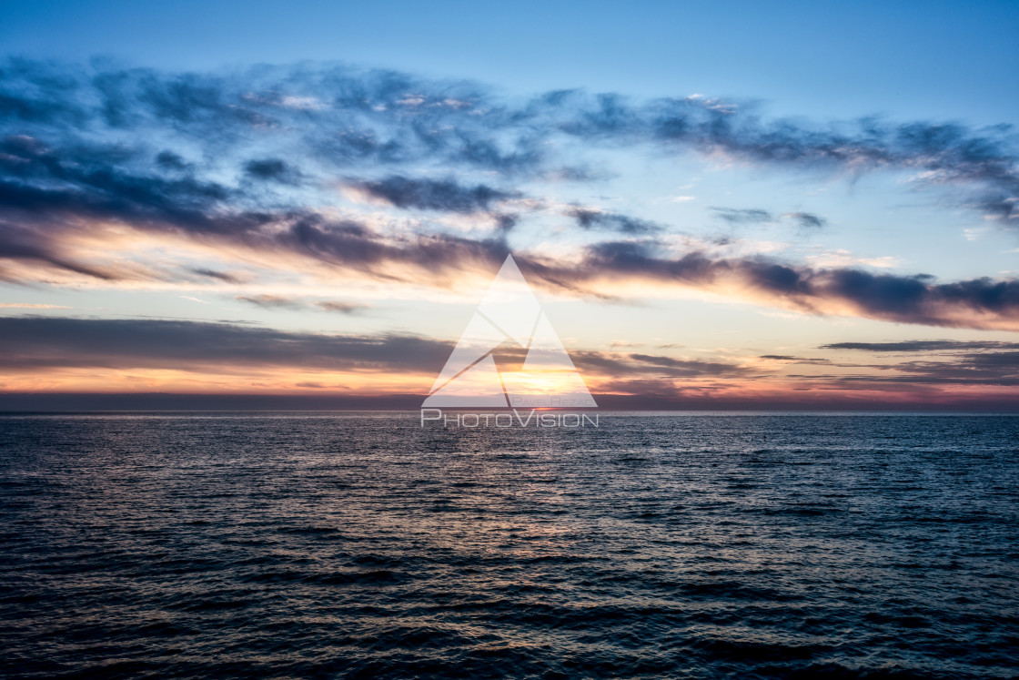 "Sunset over the Adriatic Sea" stock image