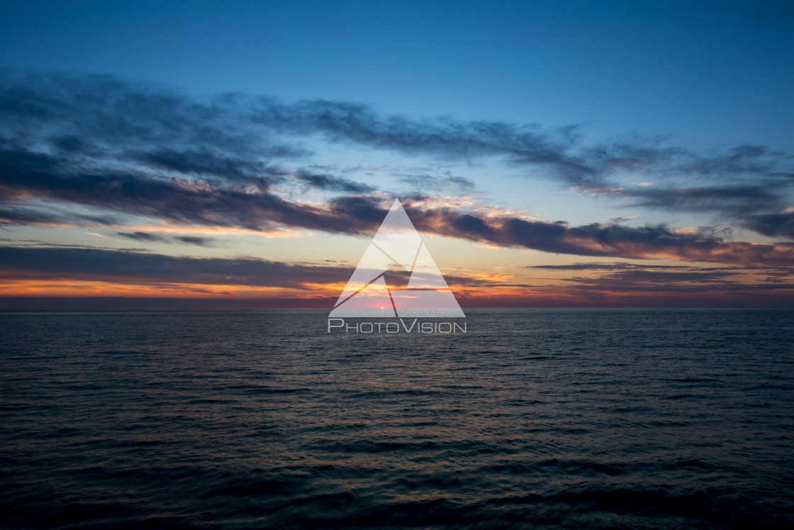 "Sunset over the Adriatic Sea" stock image