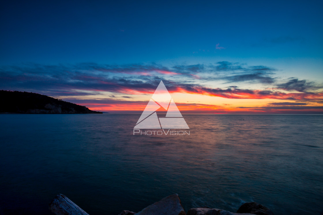 "Sunset over the Adriatic Sea" stock image