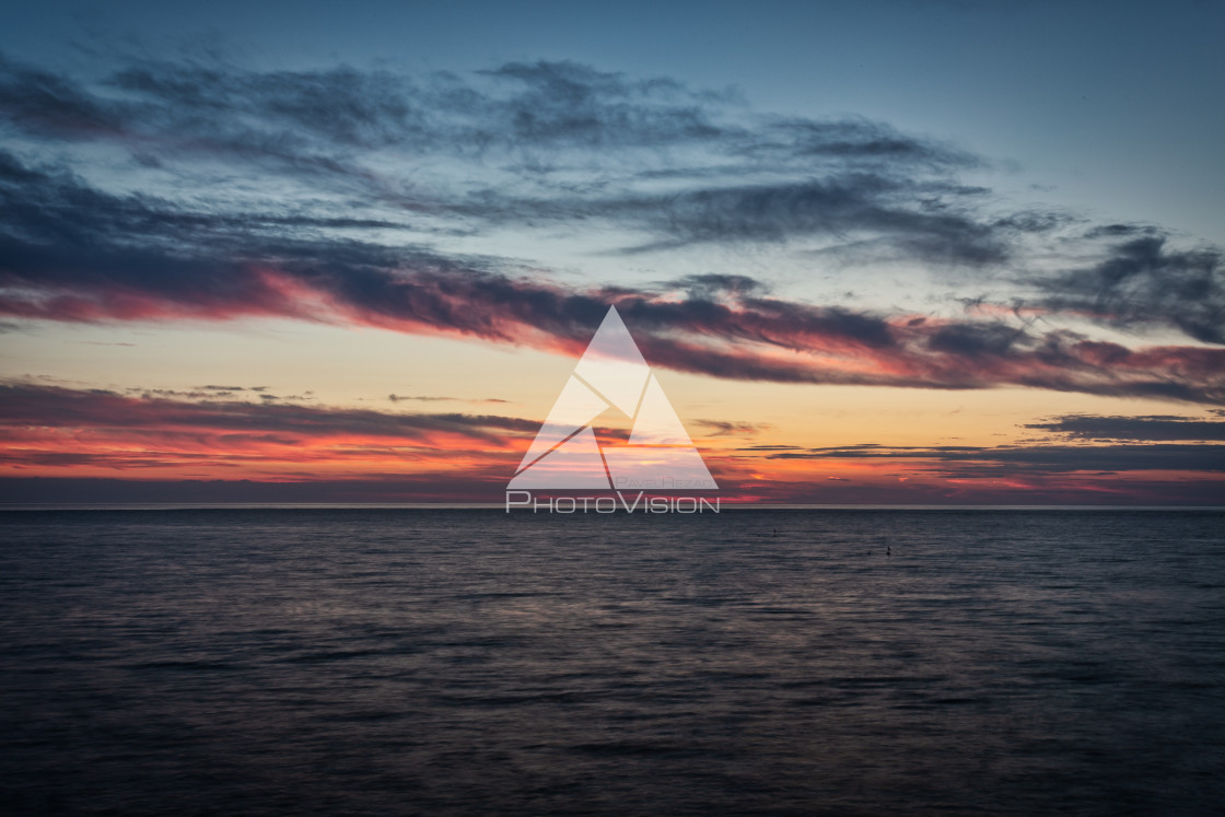 "Sunset over the Adriatic Sea" stock image